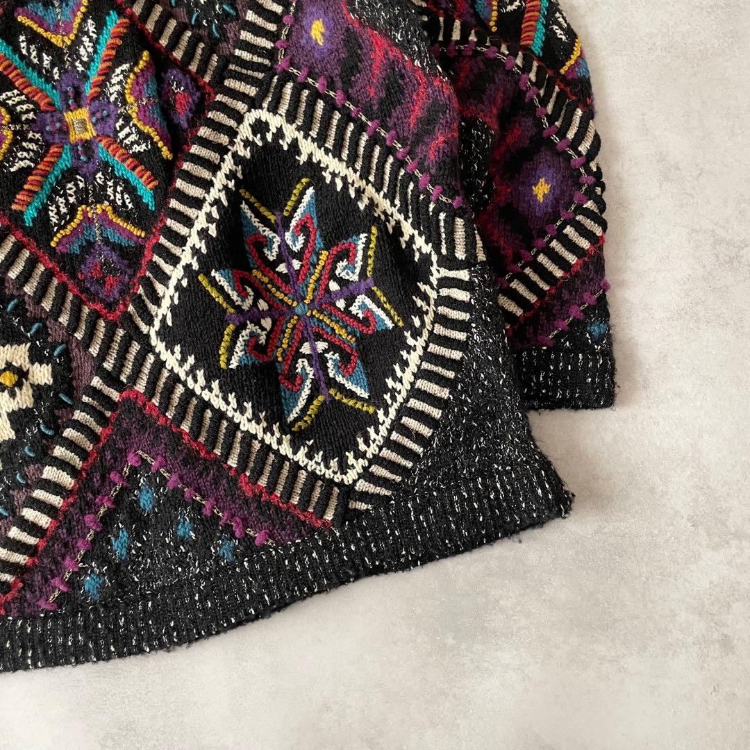 FICCE UOMO YOSHIYUKI KONISHI ハンドニット 3D 柄