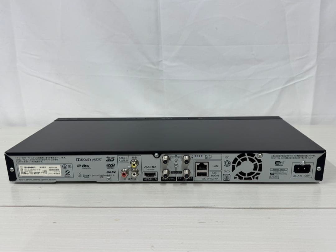 SHARP AQUOS ブルーレイレコーダー　2B-C10CT1