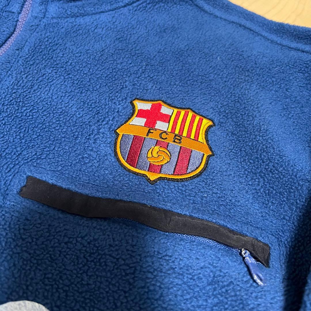 【極希少品】FCバルセロナ ハーフジップフリース オーバーサイズ