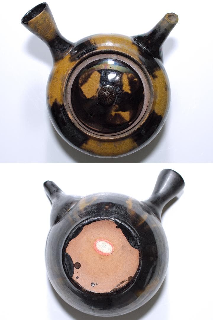 19世紀 平佐焼 鼈甲釉 急須
