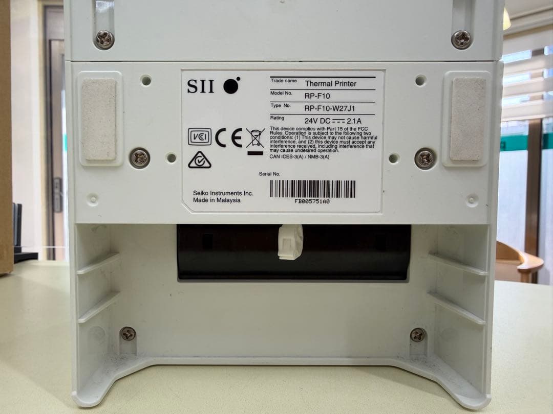 セイコーインスツルPOSプリンター　【RP-F10】白