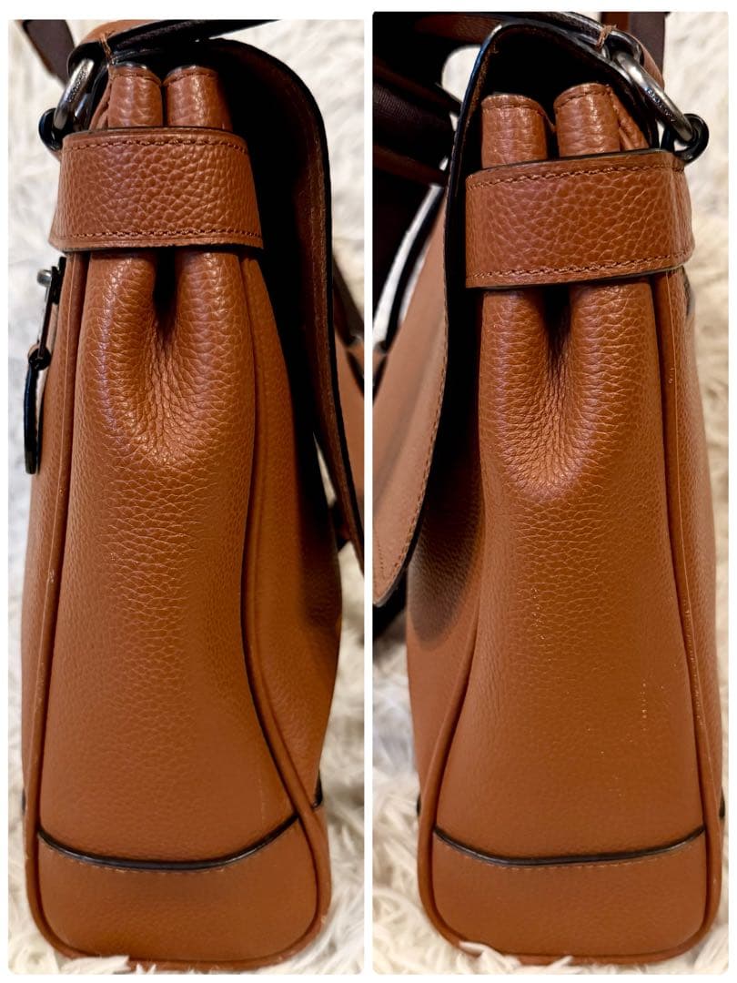 コーチ　COACH ビジネスバック　メッセンジャーバック　ハドソン　ブラウン