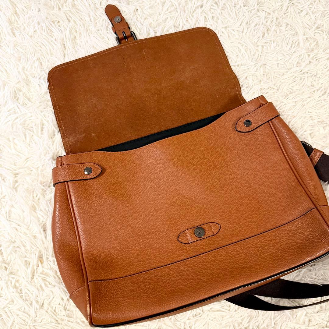 コーチ　COACH ビジネスバック　メッセンジャーバック　ハドソン　ブラウン