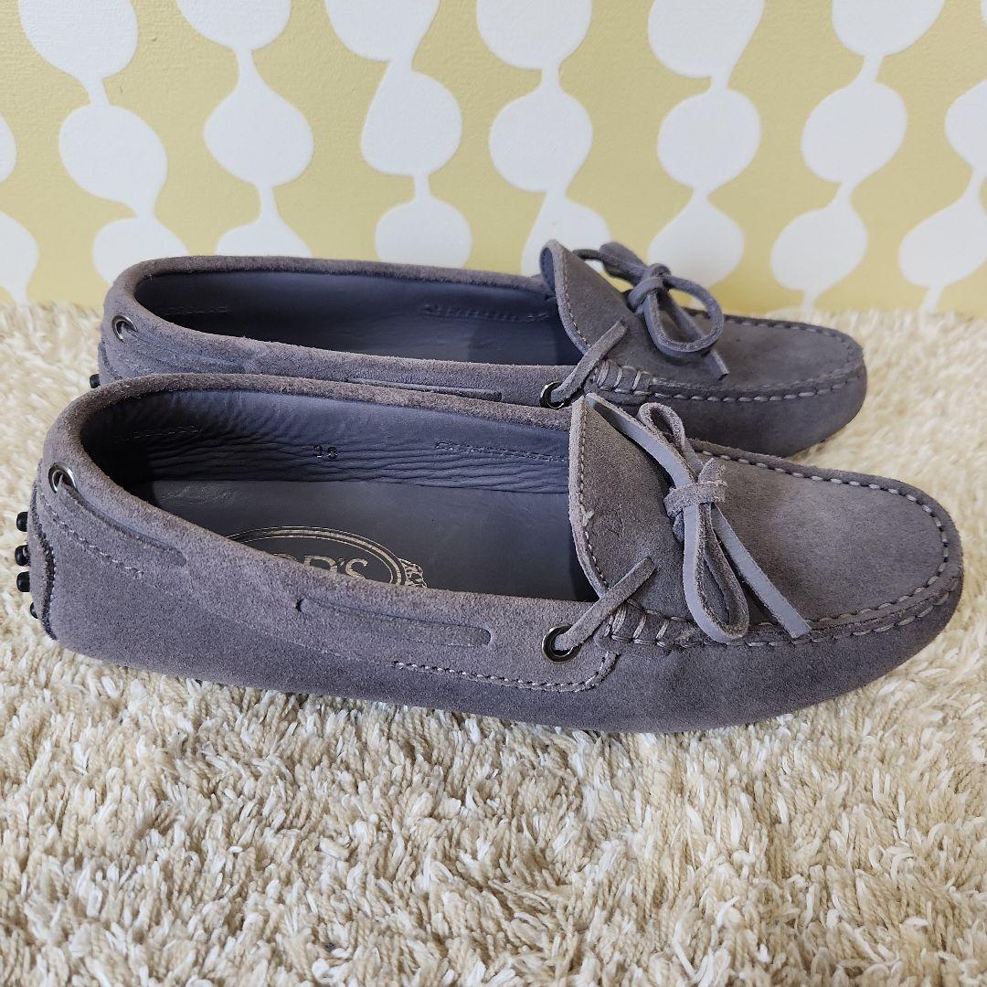 TOD'S スエード ゴンミーニ ドライビングシューズ ローファー 36