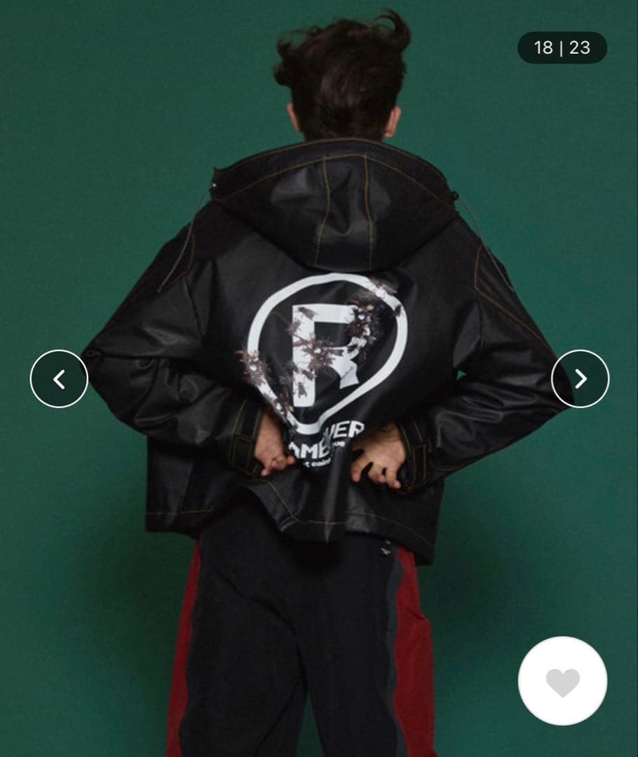 【希少】　shareef モッズコート　蜂ロゴ　グレー系