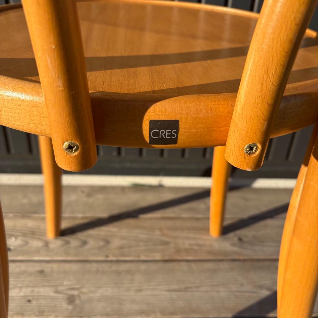 北欧レトロ CRES 木製 ベントウッドチェア ダイニングチェア 曲木 カフェ