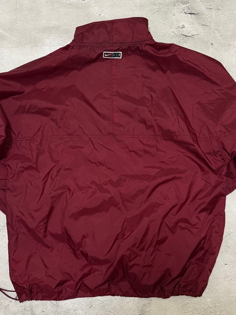 90s Nike 銀タグ ナイロン アノラック バーガンディ