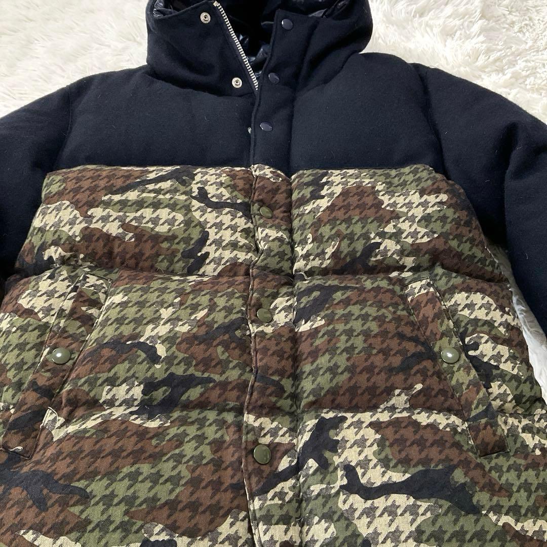 しゅ様ご予約品美品 ⭐︎MR GENTLEMAN カモフラダウンジャケット 紺 M