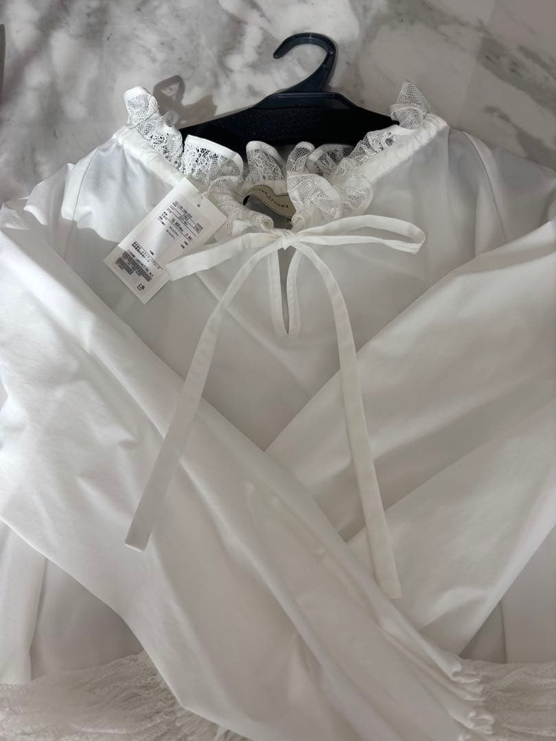 UNITED ARROWS フリルブラウス ホワイト FREE