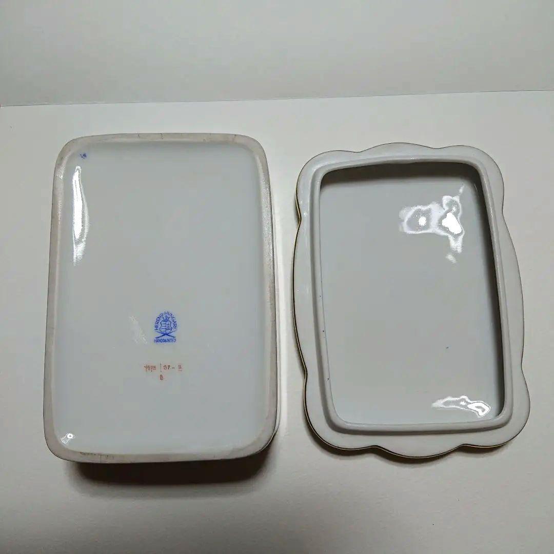 ヘレンド 花柄 希少 小物入れ スクエア