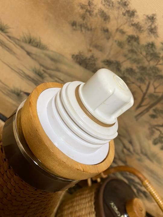 象印　籐　ラタン　ポット　アイスボックス