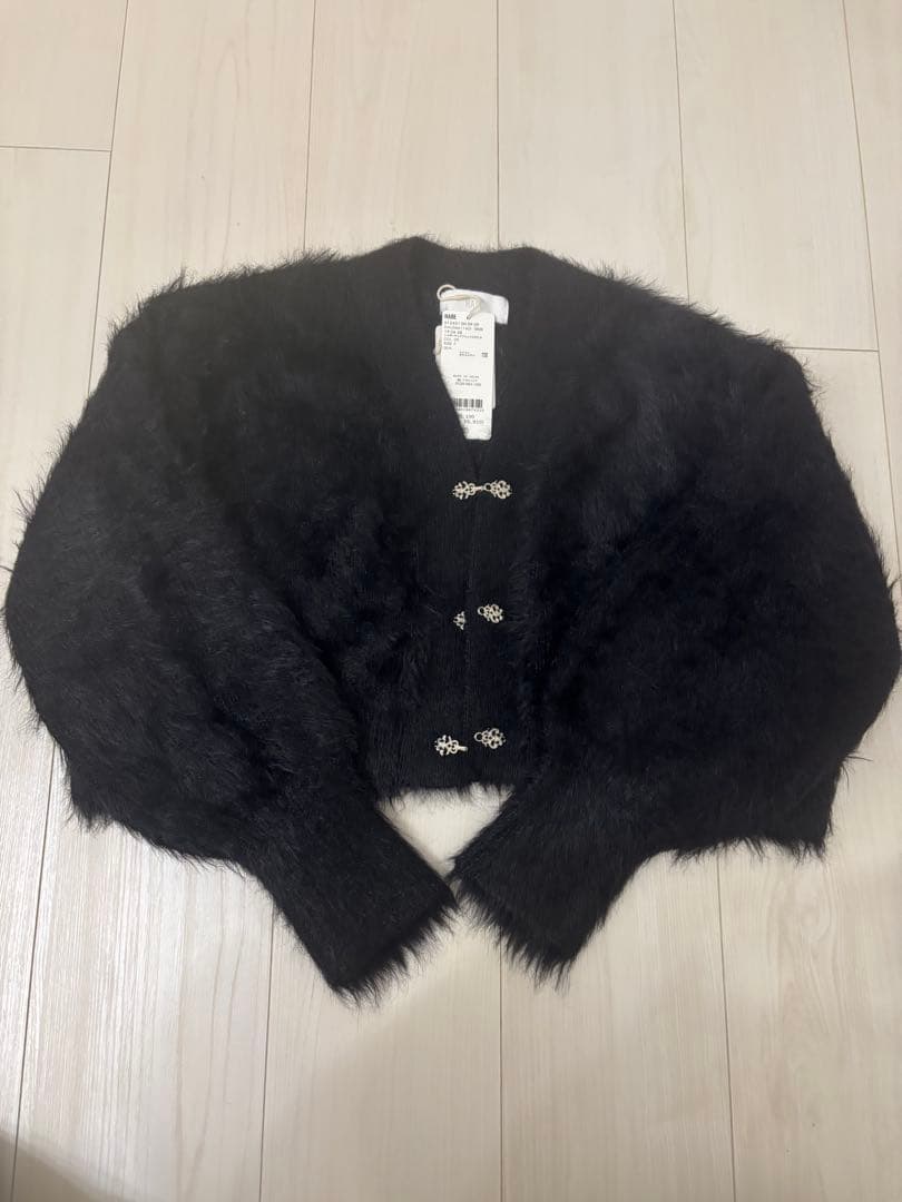 HARE シャギーチャイナニット　カーディガン