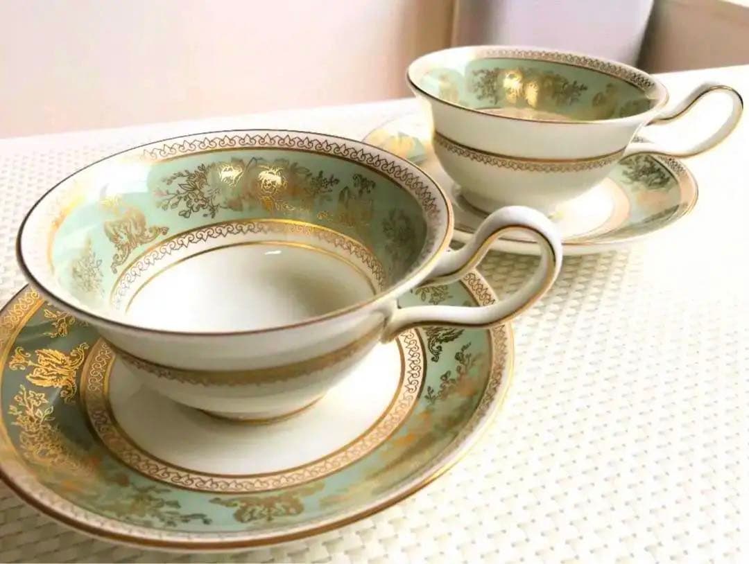 黒窯刻印コロンビアセージグリーンセット