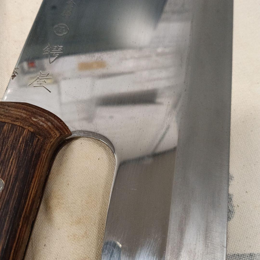 そば・麺切り包丁 合羽橋　木製ハンドル　鍔屋　上128