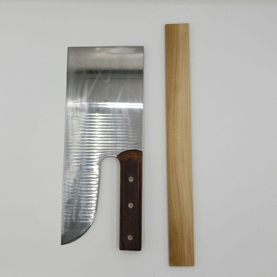 そば・麺切り包丁 合羽橋　木製ハンドル　鍔屋　上128