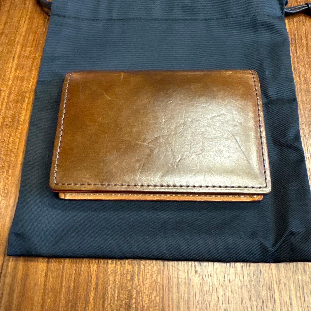 GANZO CORDOVAN (コードバン) 通しマチ名刺入れ