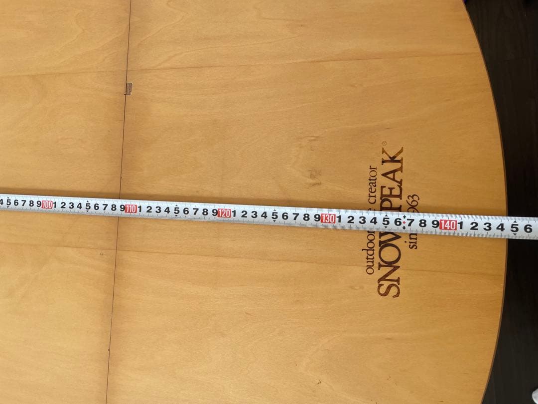 スノーピーク 折りたたみテーブル 円形　キッチンテーブル