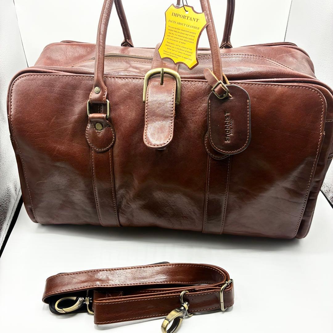 【極美品】⭐️スノビスト Snobbist オールレザーボストンバッグ 2WAY