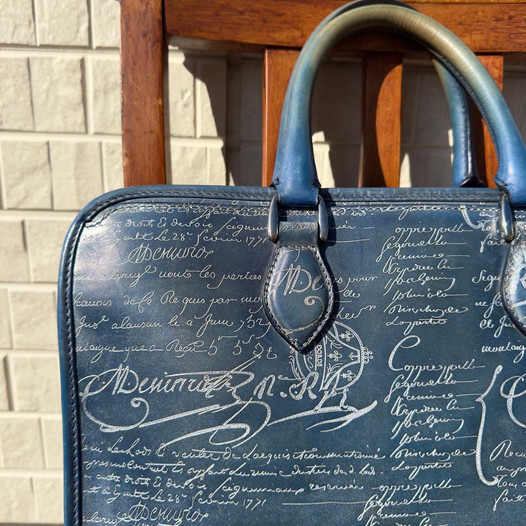 特注 定価65万 ベルルッティ アンジュールミニ スクリットレザーブリーフケース