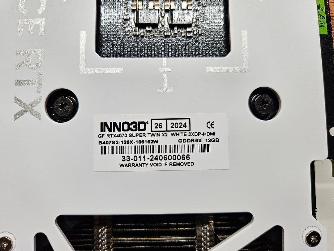 グラフィックボード・グラボ・ビデオカード INNO3D GeForce RTX 4070 Super 12GB