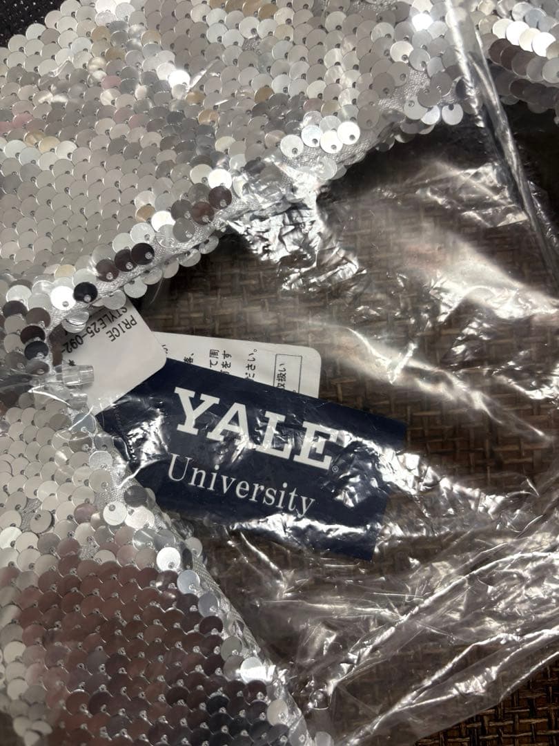 YALE スパンコール エコバッグ(フレームワーク)