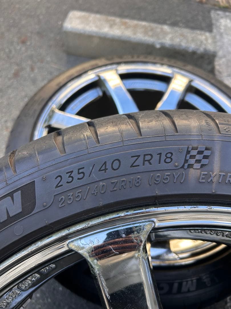 WORK XT7 ワーク メッキホイール タイヤ・ホイールセット 18インチ