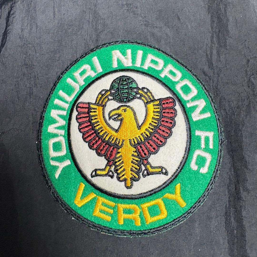 90s Jリーグ　読売ヴェルディ　NIKE ナイロンベンチコート　ホームカラー