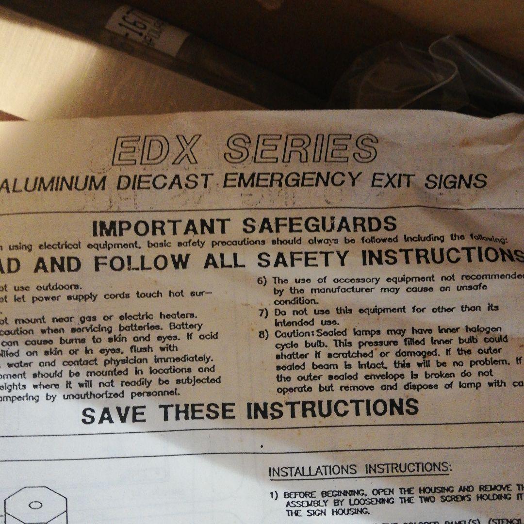 M●デッドストック Big BeamUS Exit Sign