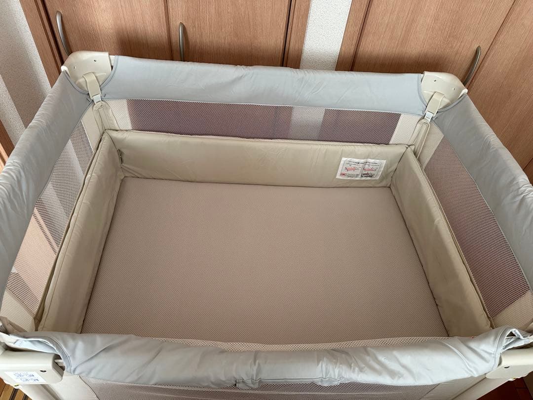 超美品 Aprica折り畳みベビーベッド ココネルエアー AB