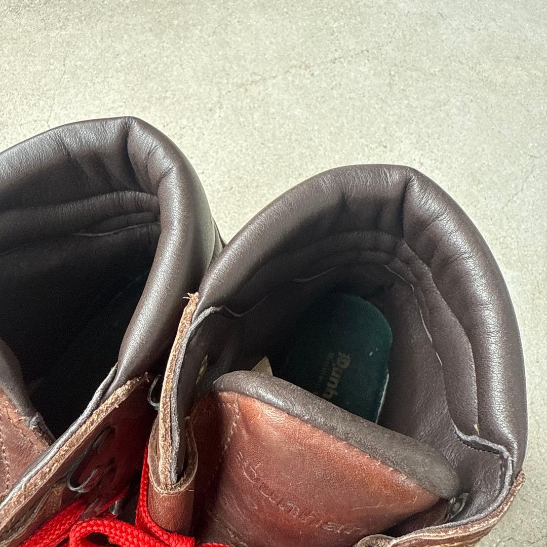 ⚪︎美品　Dunham ブラウンレザー ハイカットブーツ　マウンテン　ビンテージ