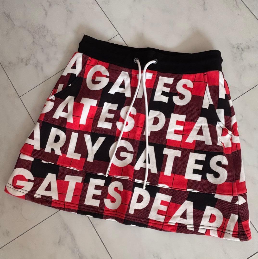 パーリーゲイツ　パーカー・裏起毛スカート・バイザー付き　セットアップ