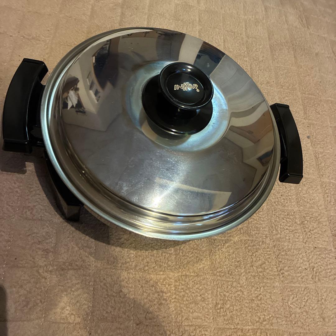 インコア　電気フライパン　鍋　INKOR 未使用　コントローラーなし