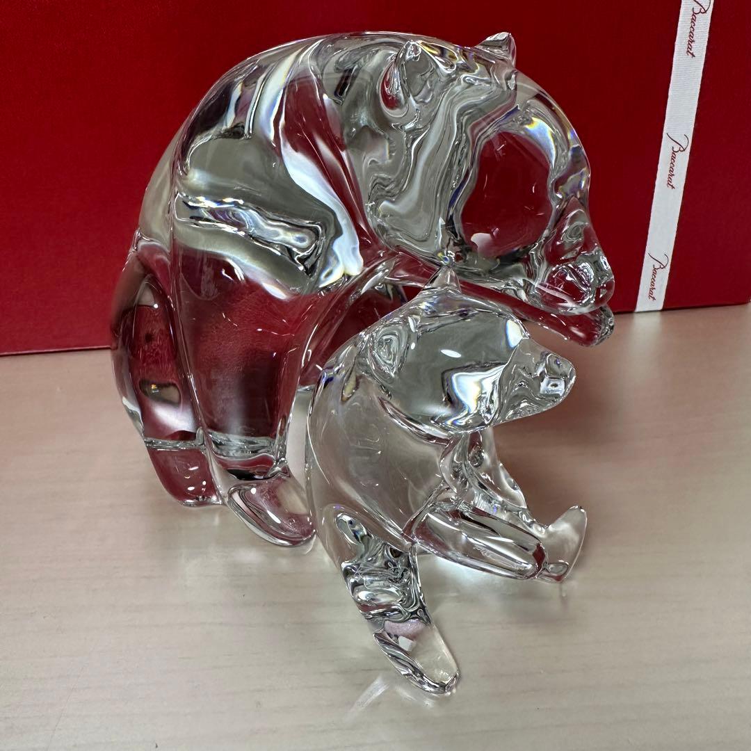 バカラ　親子　クマ　フィギュアリン　美品