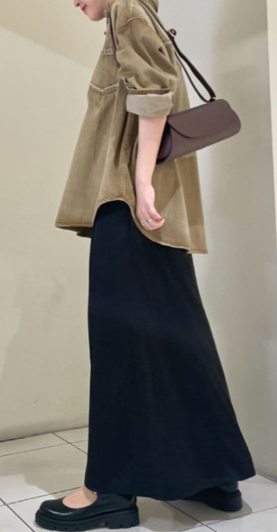 美品【ジャーナルスタンダード】ライトオンスデニムシャツ キャメル