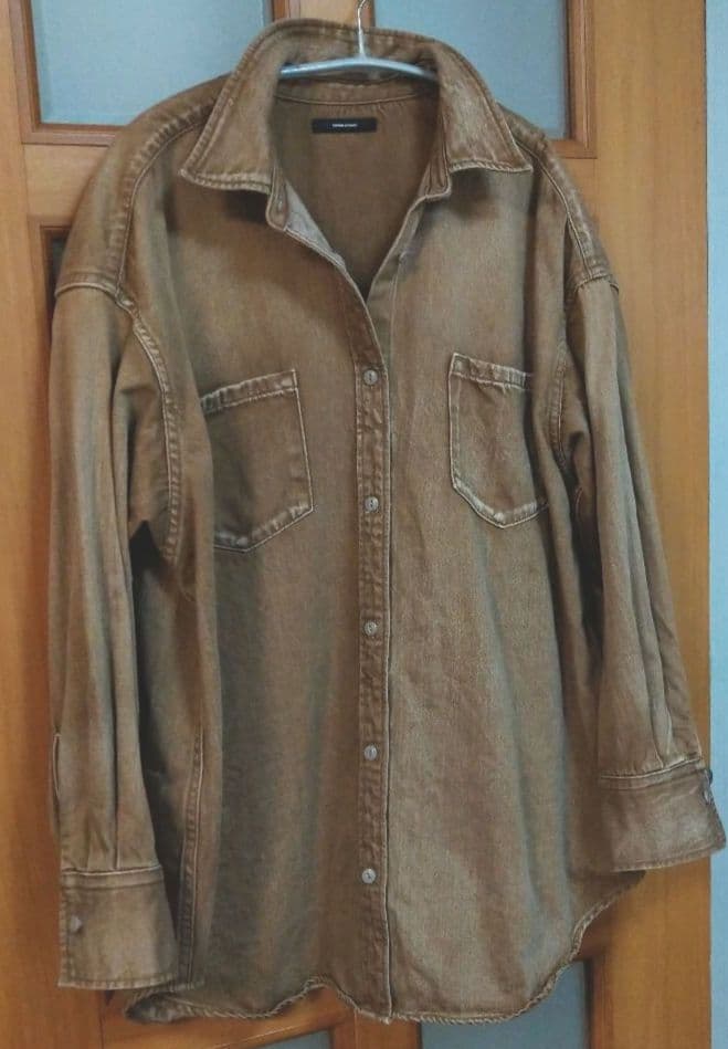 美品【ジャーナルスタンダード】ライトオンスデニムシャツ キャメル