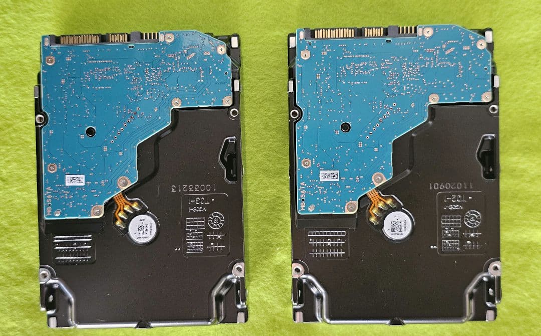 16TB　HDD TOSHIBA　MN08ACA16T　2台セット 稼働24時間