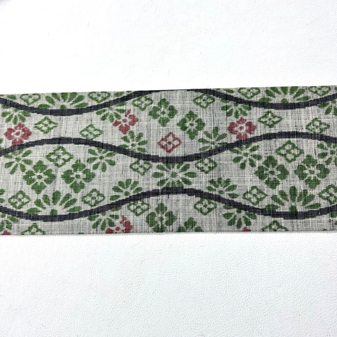 専用帯5085 ●奥順 はたおり娘 結城紬 高級 正絹 全通名古屋仕立て名古屋帯