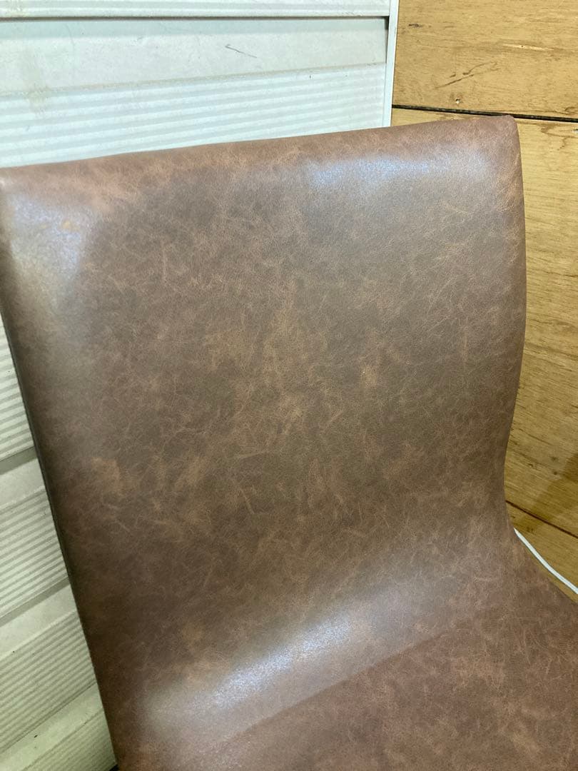 美品　ダイニングチェア　クラッシュゲートCrash Gate　ブラウン&キャメル