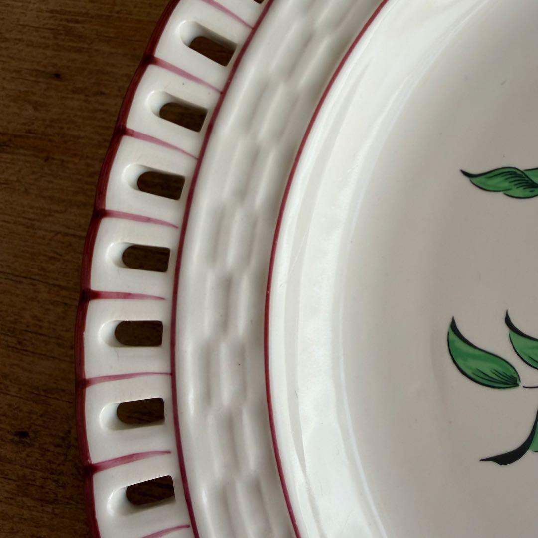 KG Luneville リュネビル パニエ ディナープレート バラ A