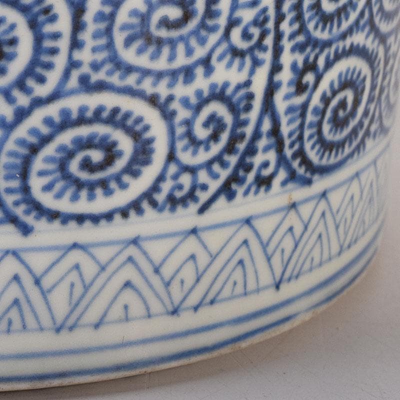 伊万里焼　古伊万里　染付　蛸唐草文　四段重箱　C　R8464H