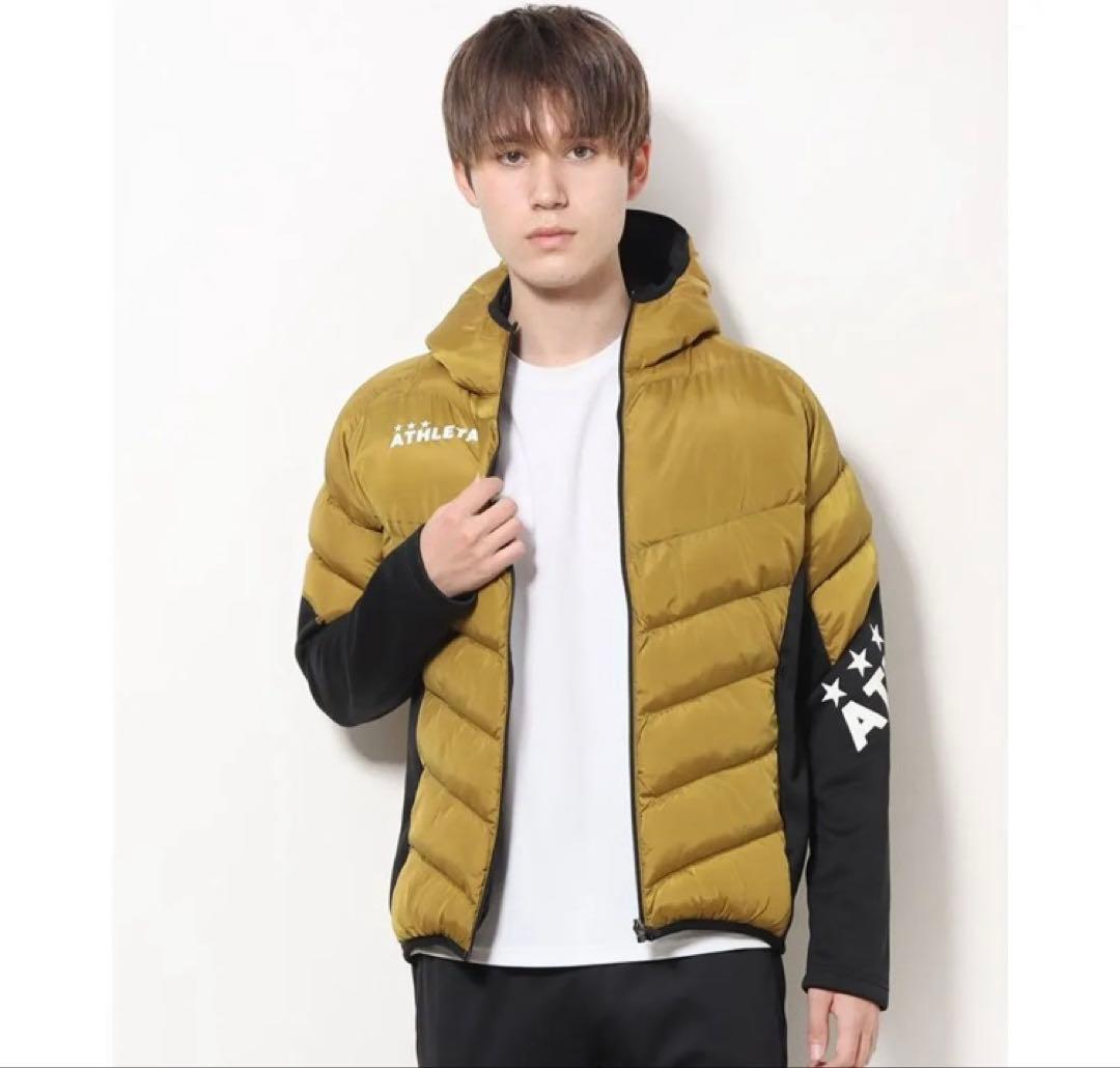 ダウンMサイズ　アスレタ 中綿　ATHLETA フード付きダウンジャケット