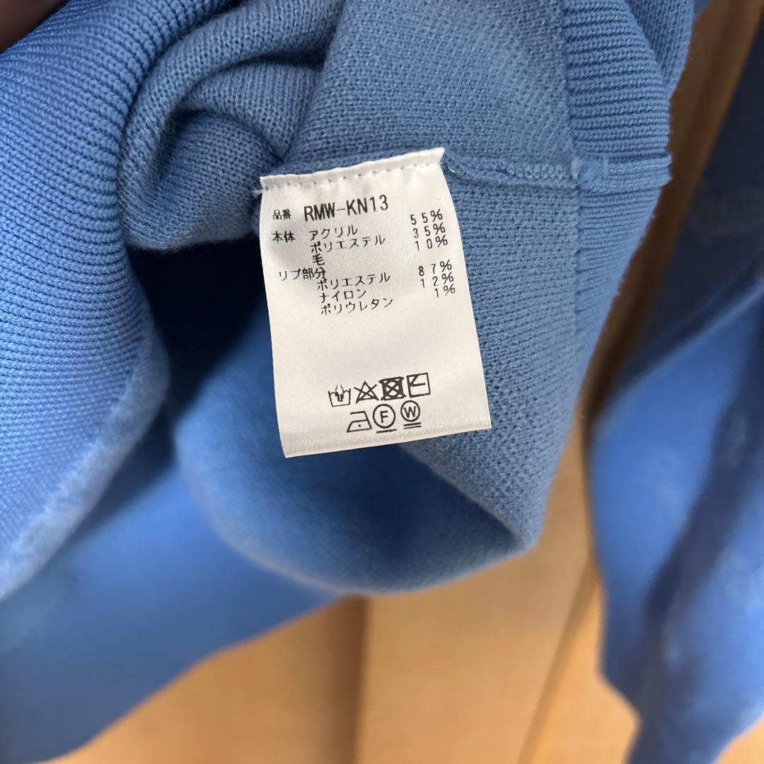 美品 Resurrection レザレクション 総柄ニット L ブルー