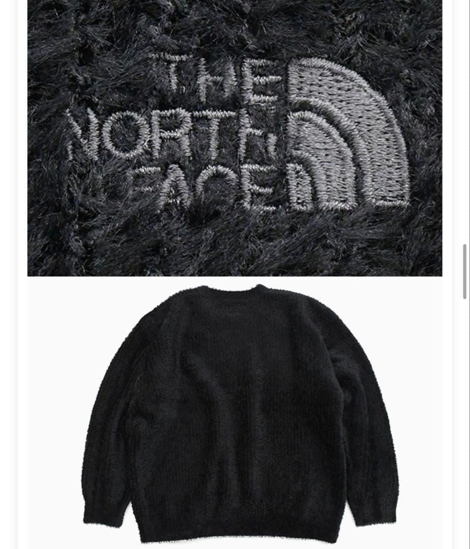 ノースフェイス　オルタナティブフェザークルー モコモコ　ニット　セーター