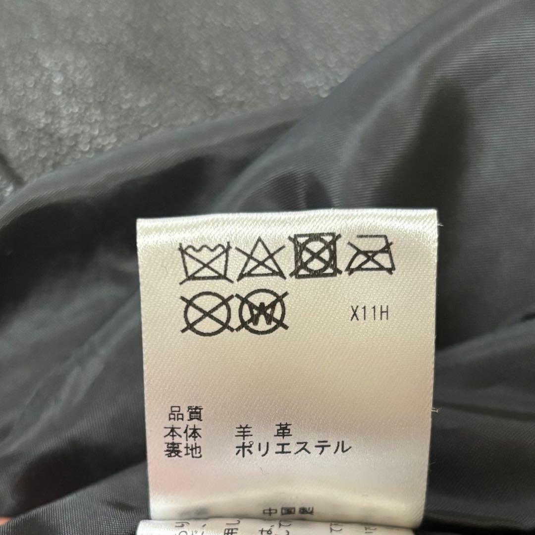 any SiS エニィスィス　ラムレザー　ライダースジャケット　美品　本革　黒