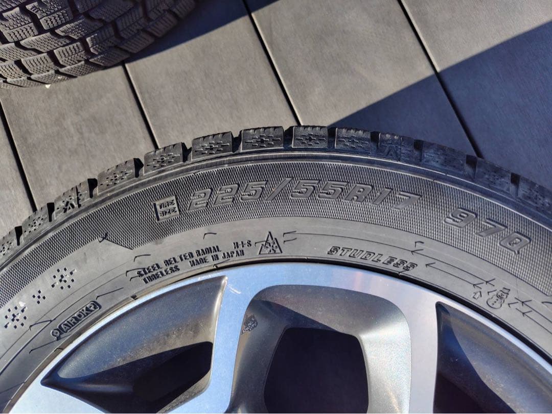 インプレッサXV　GP7　純正17インチアルミホイール　グッドイヤーアイスナビ7