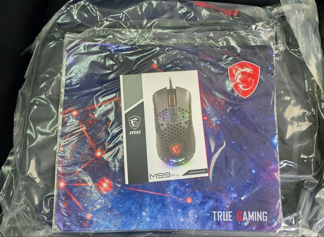 MSI　True Gaming　M99proゲーミングマウス　リュック