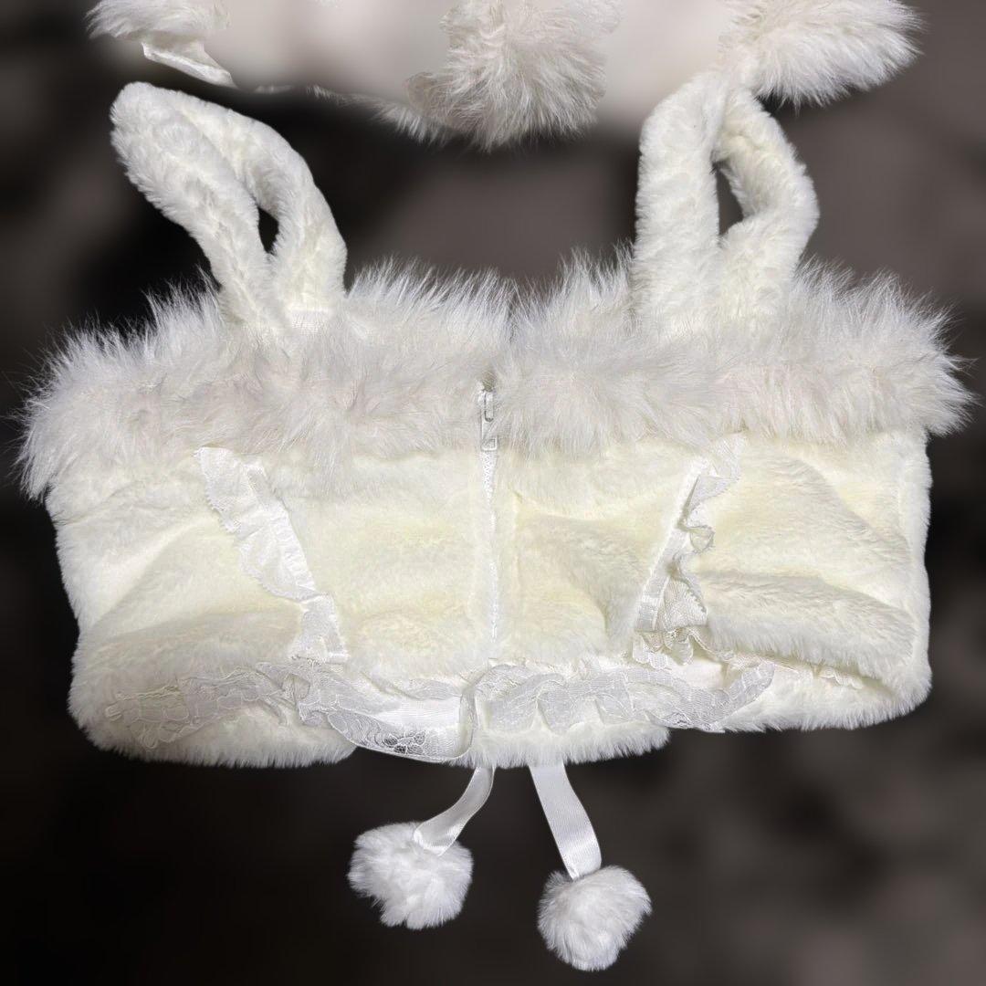 Malymoon コスプレ サンタ クリスマス 猫 ネコ耳 キャット ホワイト