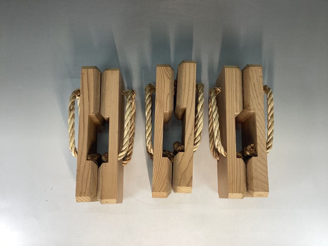 【中古品】露地下駄　駒下駄　3足セット②（紙箱）USED〈税込•送料込〉