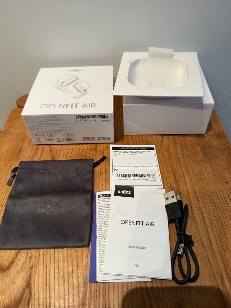 SHOKZ OPENFIT AIR ホワイト