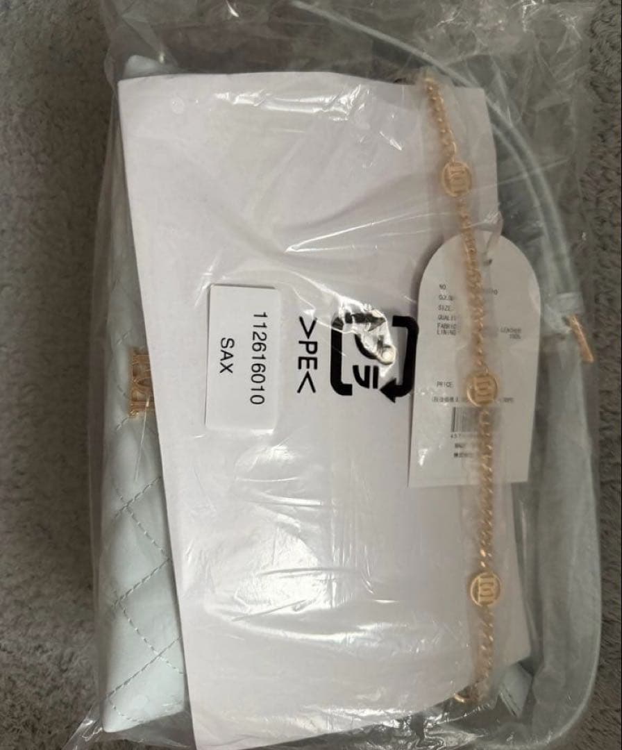 Darich ダーリッチ キルティングチェーンハンドミニバッグ SAX